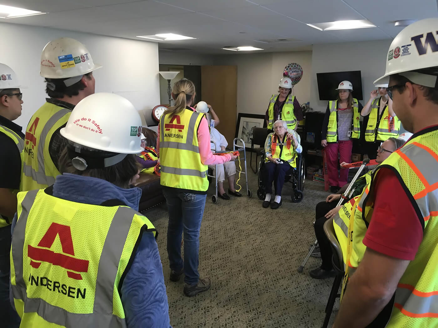 Gathering in Bayview Retirement Community