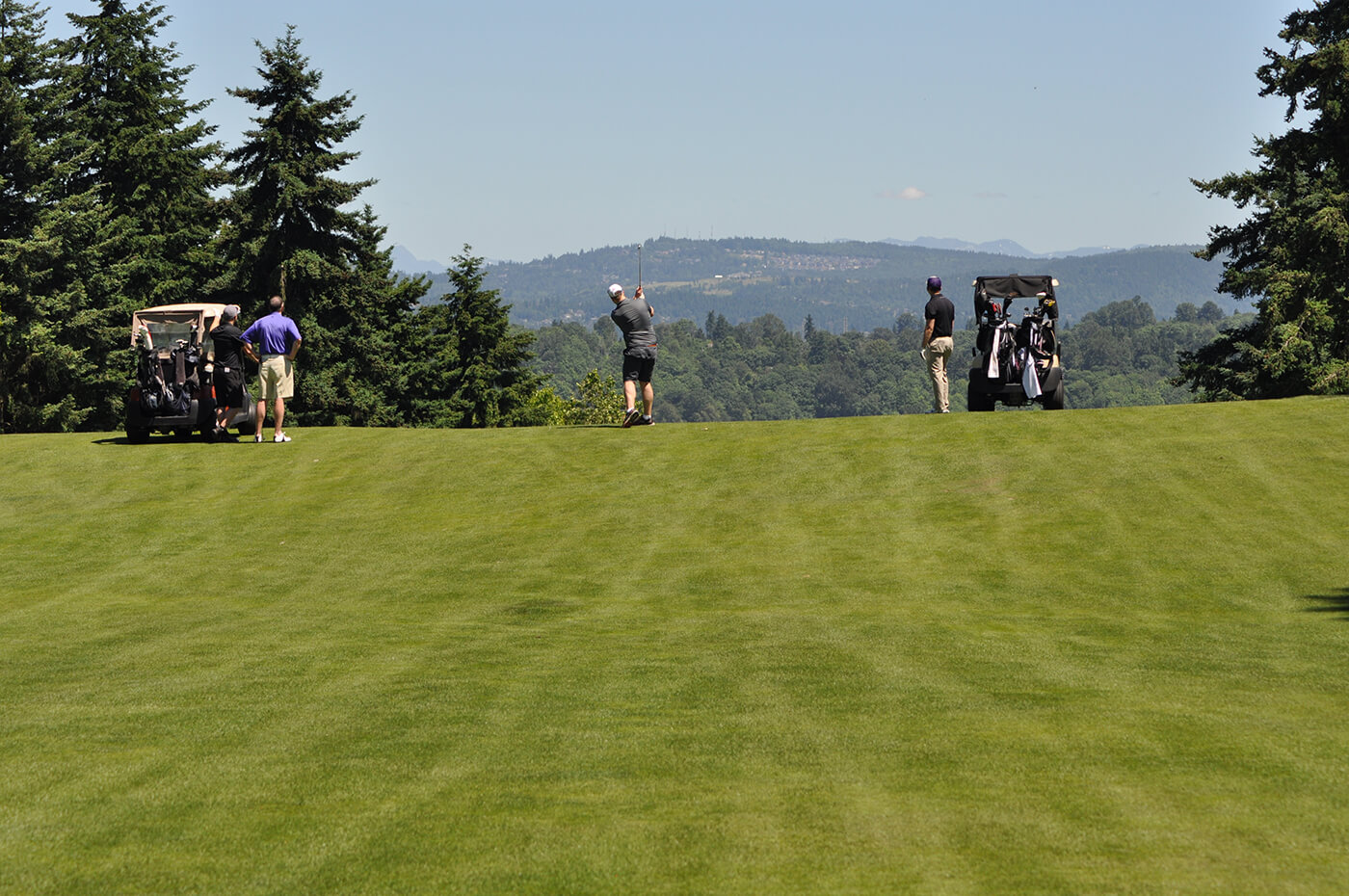 Golfer at Seattle's 2nd Annual Charity Golf Tournament